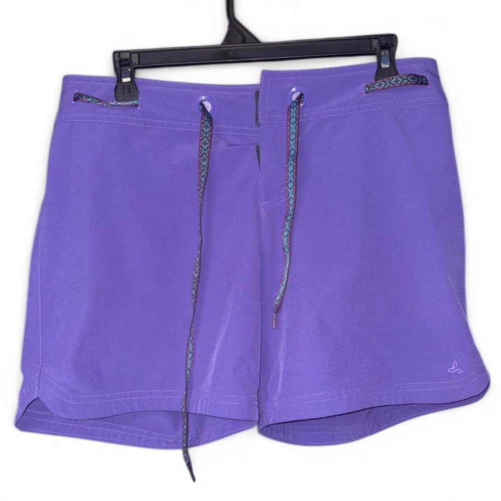 prAna Purple Active Hiking Shorts Womens Small Gorpcore Outdoor Yoga Athleisure